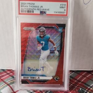 Panini Prizm Red Wave Autograph Card